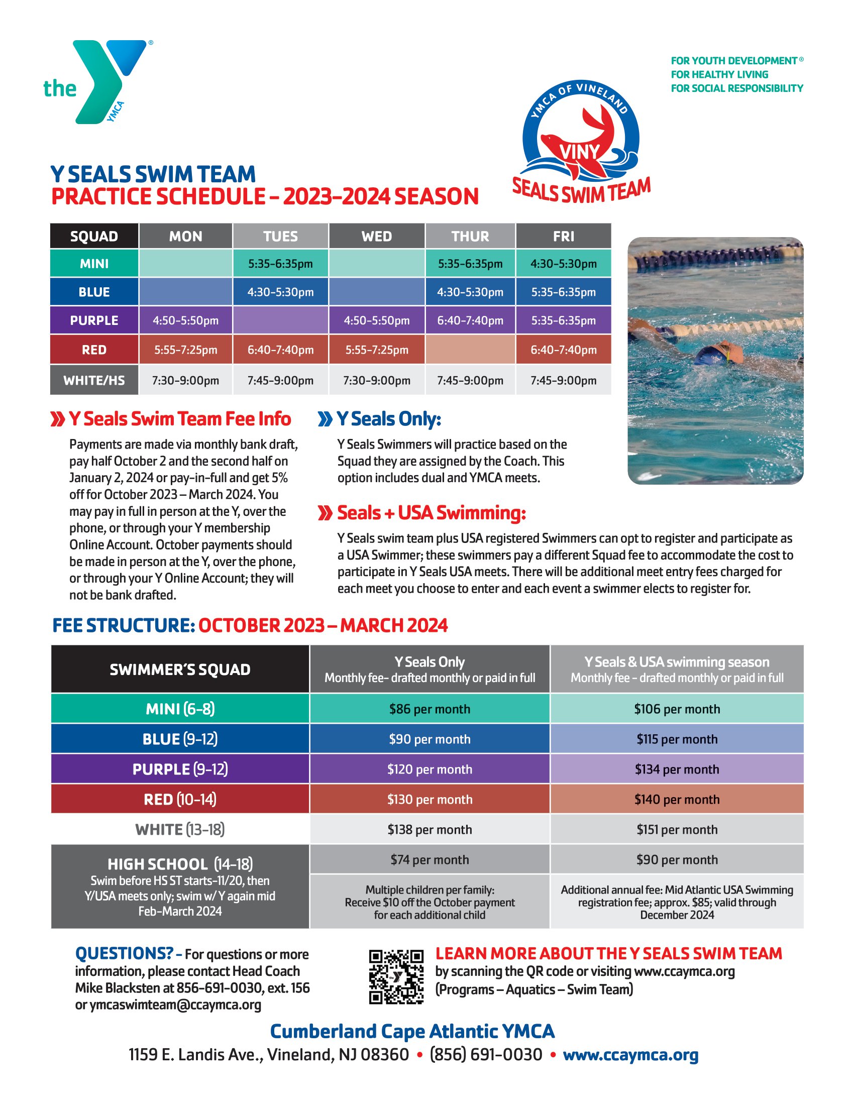 Swim Teams | Cumberland Cape Atlantic YMCA